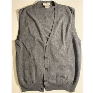 ERMENEGILDO ZEGNA Wool Cardigan Sweater Vest